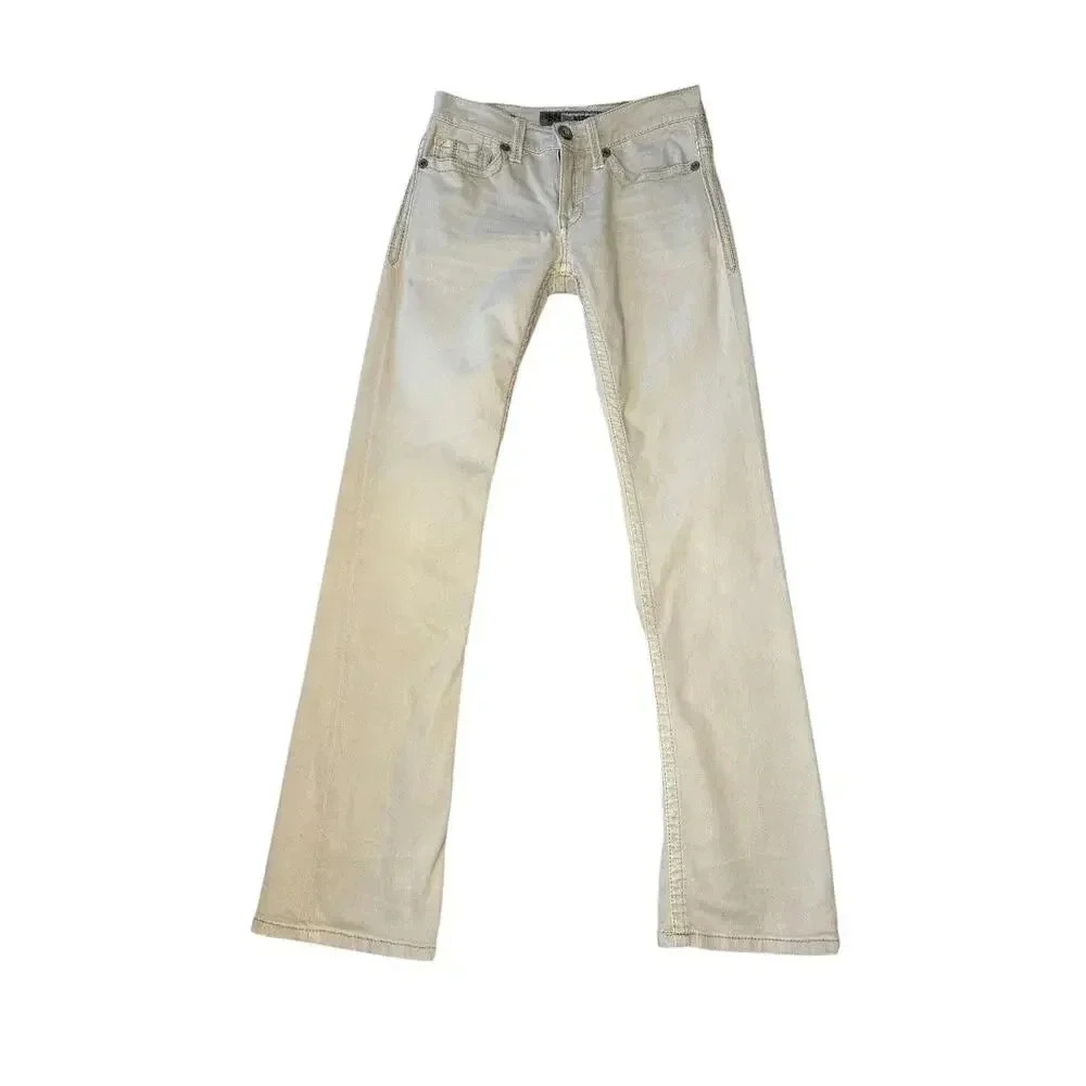 BKE Aiden Women's Size 4 Regular (26) Bootcut‎ Jeans Beige Denim